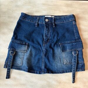 Denim Mini Skirt